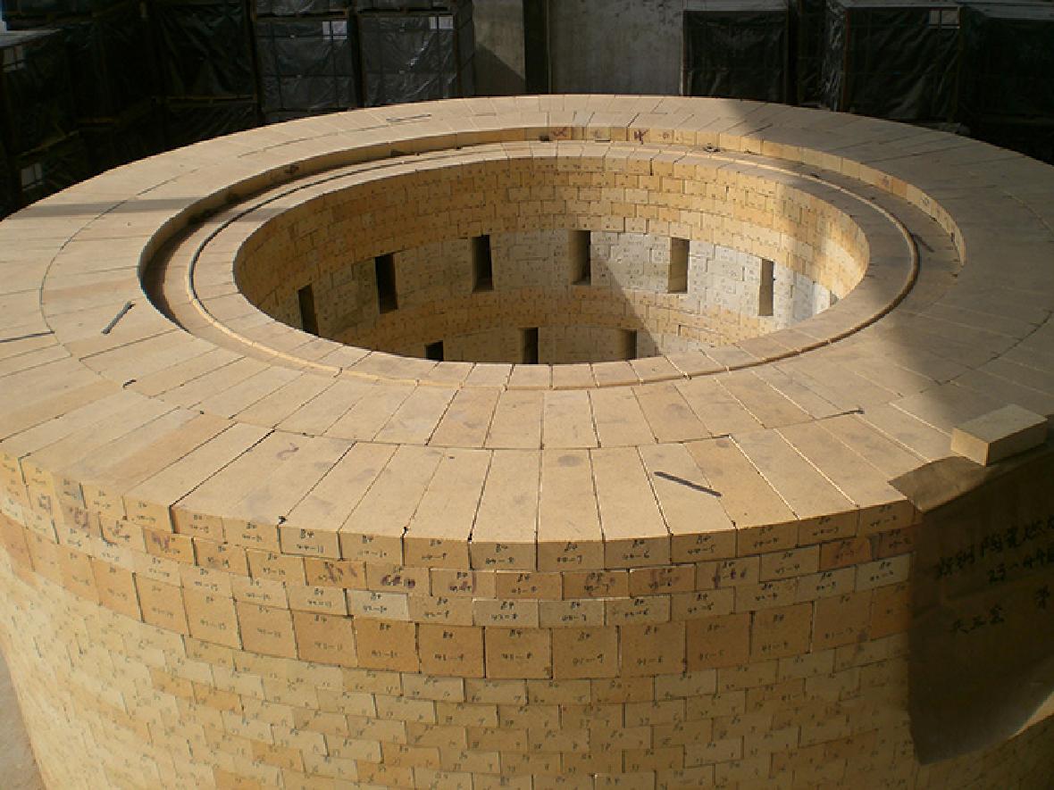 Hot air stove burner combination brick