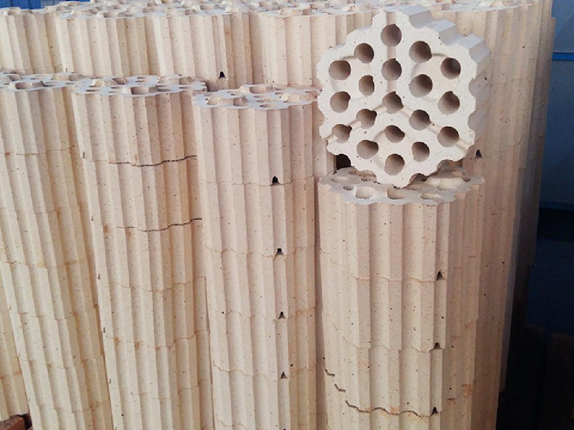 High aluminum nineteen hole grid brick