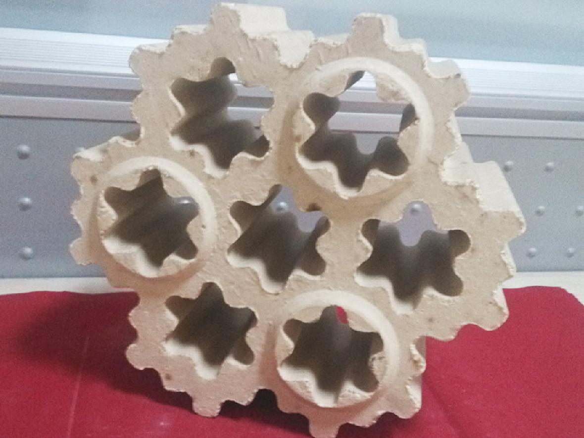 High aluminum seven hole lace grid brick