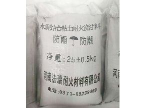 Cement bound clay refractory castable
